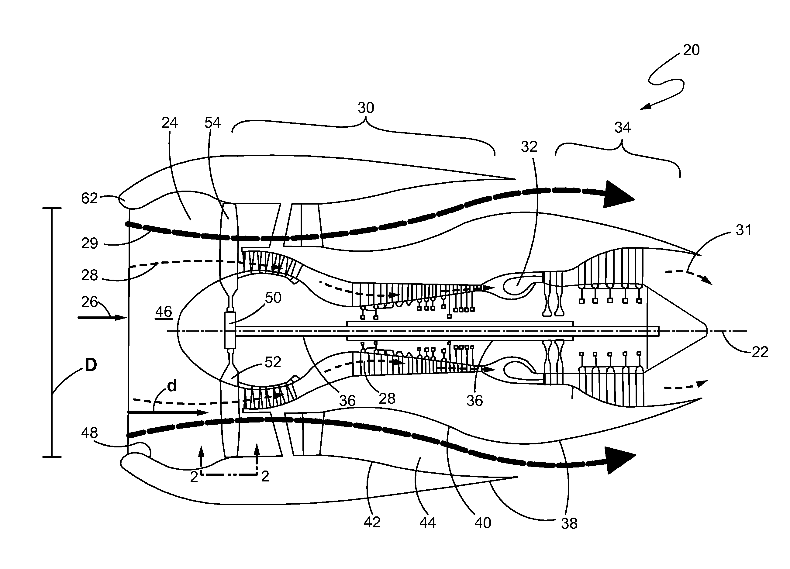 Gas Turbine Blade Array with Reduced Acoustic Output