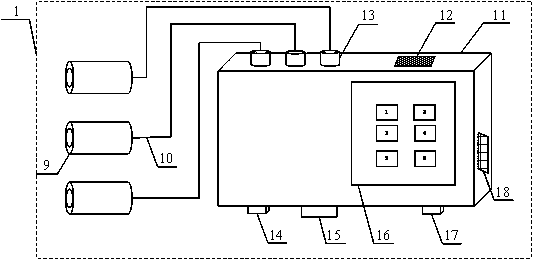 High-voltage circuit breaker mechanical state online monitoring and fault identification device