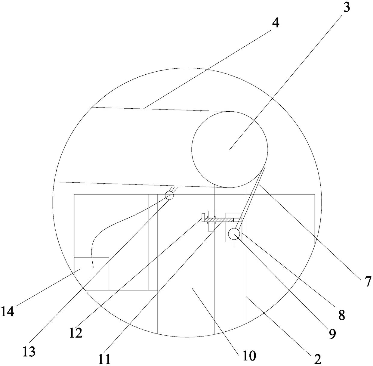 Automatic cleaning device for chicken manure