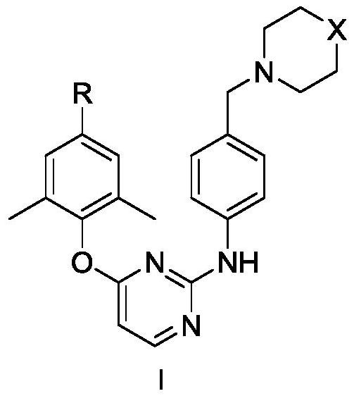 Diarylpyrimidine derivative containing six-membered nitrogen heterocyclic ring as well as preparation method and application of diarylpyrimidine derivative