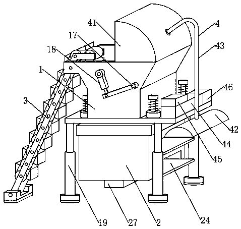 An intelligent sensor pneumatic dust removal building material jaw impact crushing and screening integrated machine