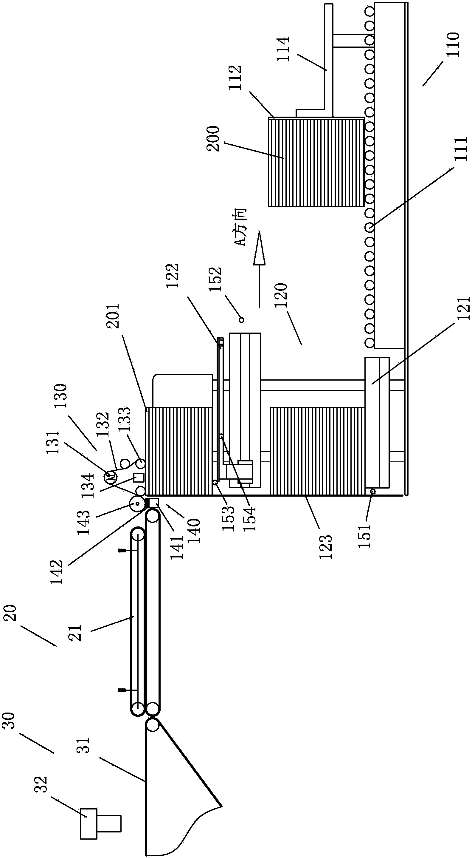Paper feed machine for product check machine and paper feed method thereof