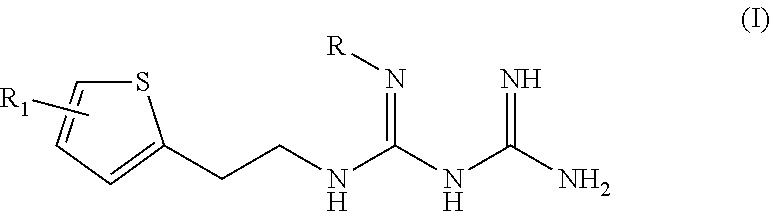 N1-2-thiophene-2-ylethyl-N2-substituted biguanide derivate, preparation method thereof, and pharmaceutical composition containing the same as active ingredients