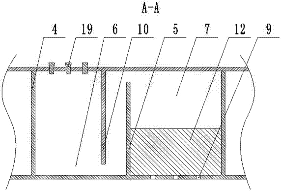 Structural slab pre-embedded double-eccentric-plugboard type deodorization accumulated water treatment device for riser