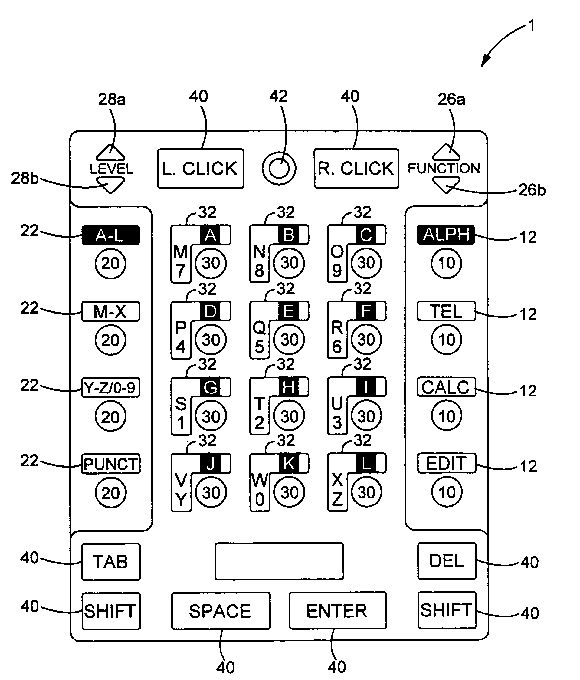 Universal keyboard