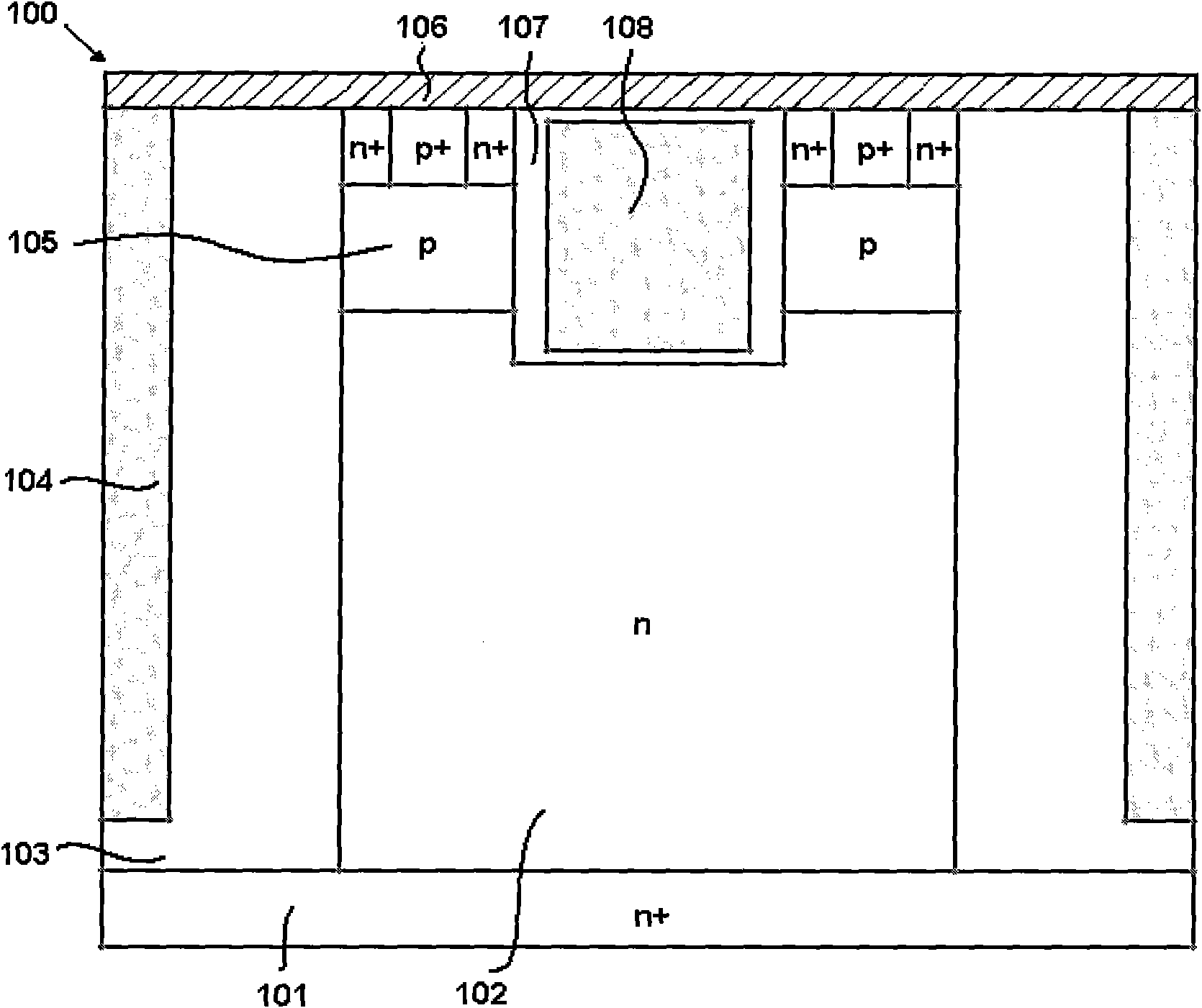 UMOS transistor capable of modulating on resistance