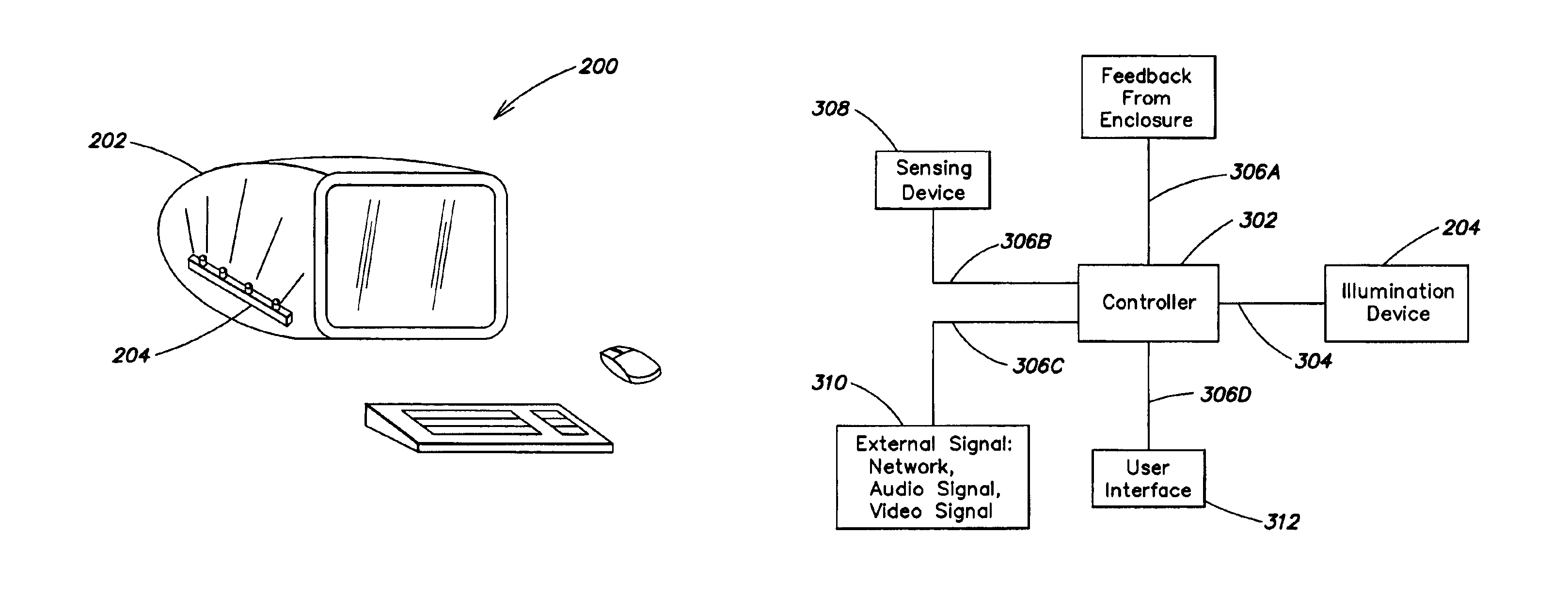 Systems and methods for color changing device and enclosure