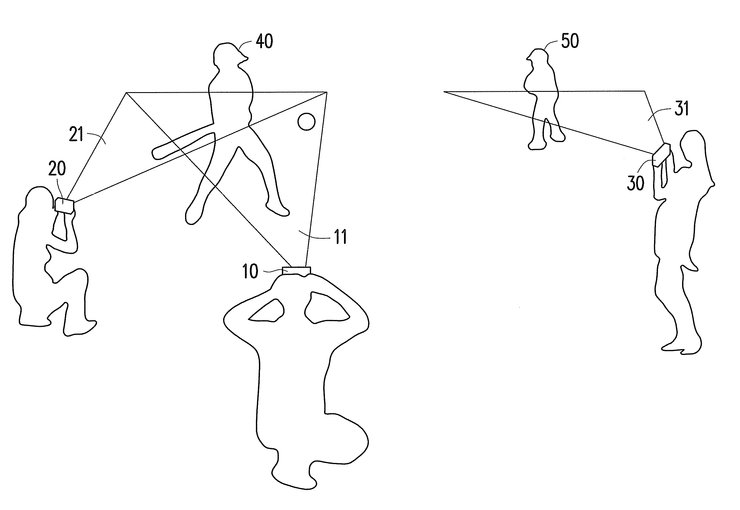 Method and electronic device for generating multiple point of view video