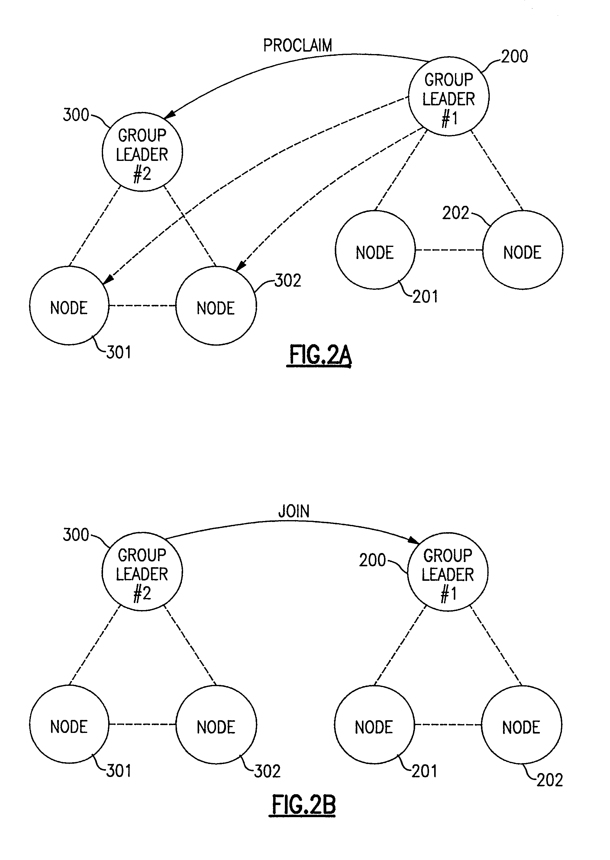 Method using two different programs to determine state of a network node to eliminate message response delays in system processing