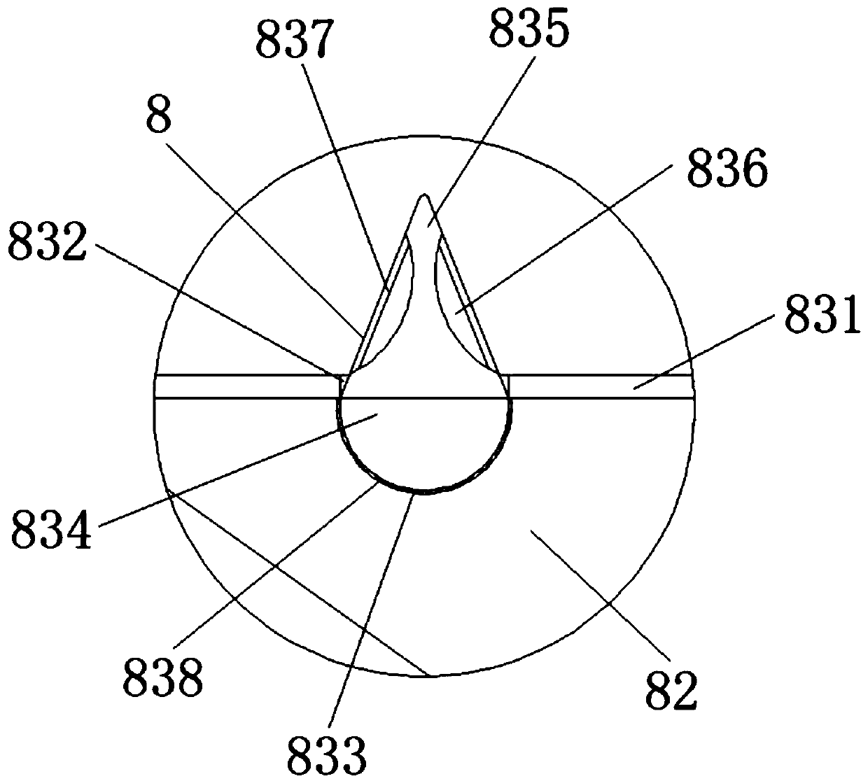 Active stress eliminating device for tunnel construction and active stress eliminating method