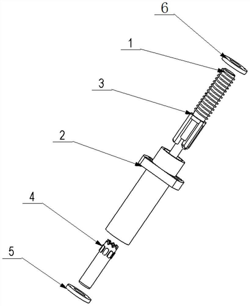 Lifting and rotating dislocation device capable of achieving one-way limiting