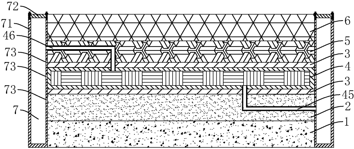 Soft foundation road structure and quick settlement repairing technology adopting road structure