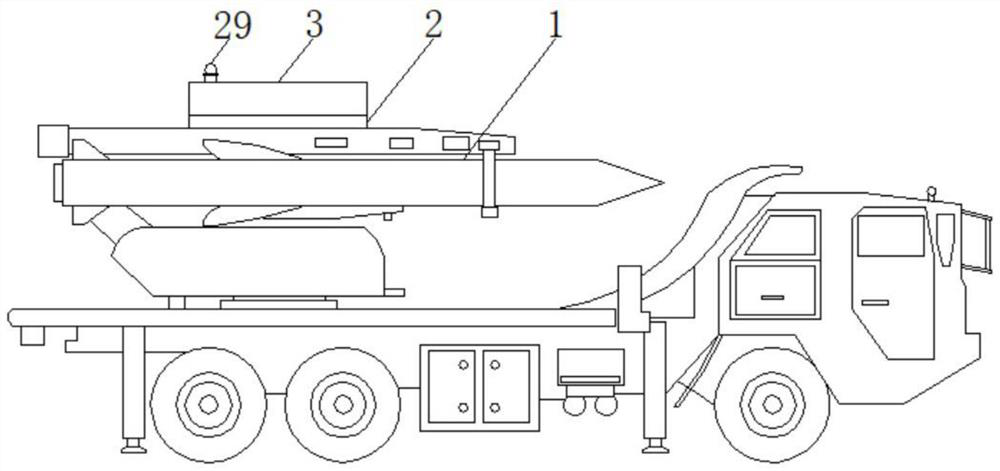 A missile vehicle fire extinguishing system