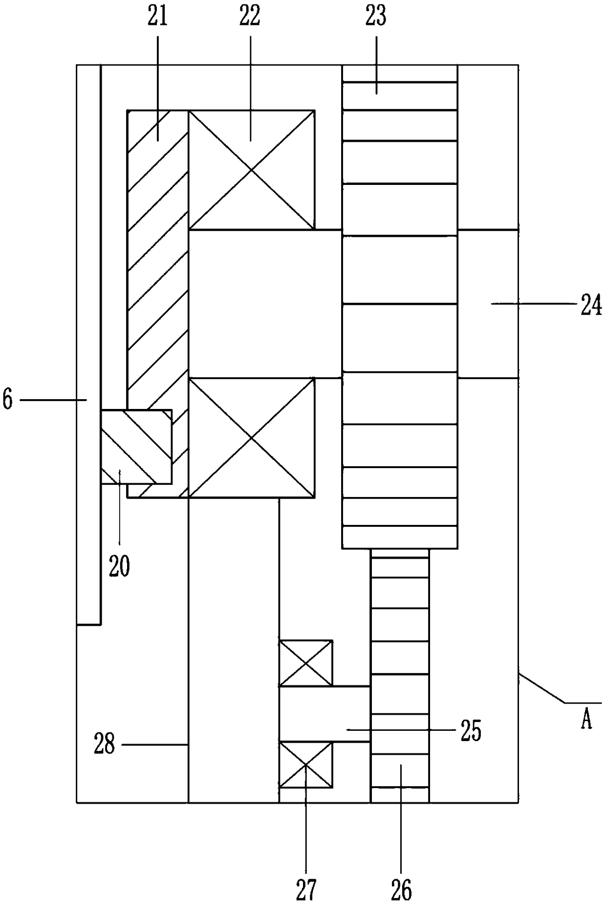 Furniture panel grinding device facilitating feeding