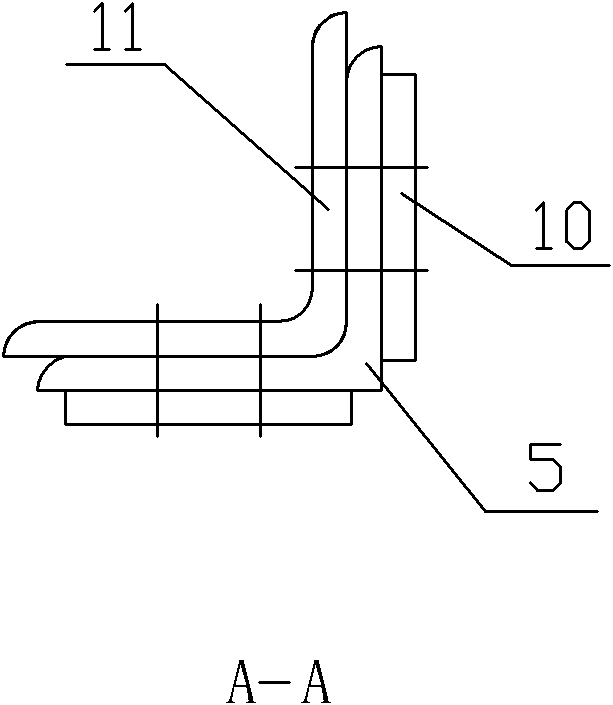 Angle steel tower of power transmission line