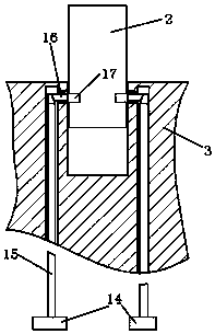 Garbage can fixing device