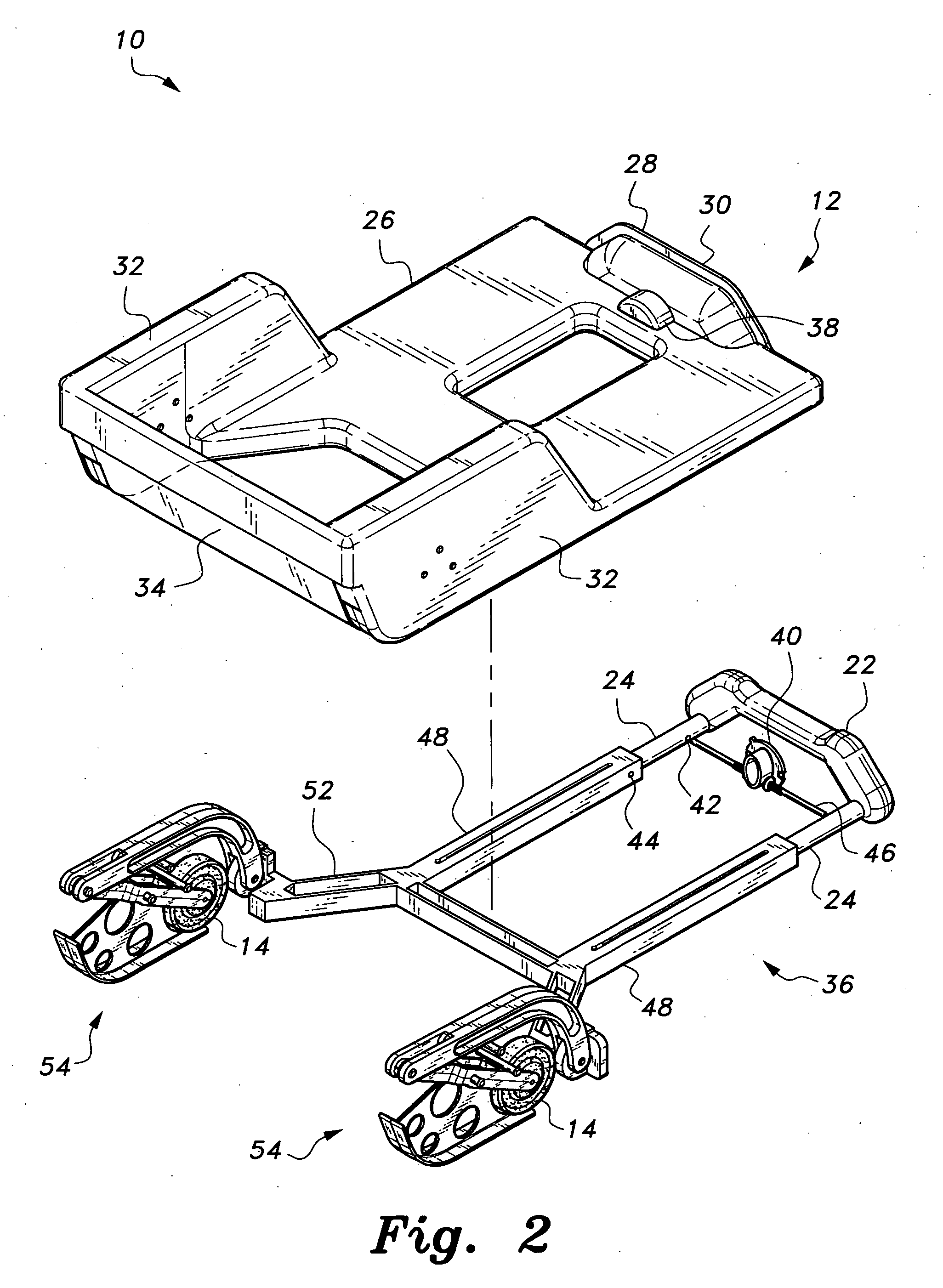 Chassis with retractable wheels