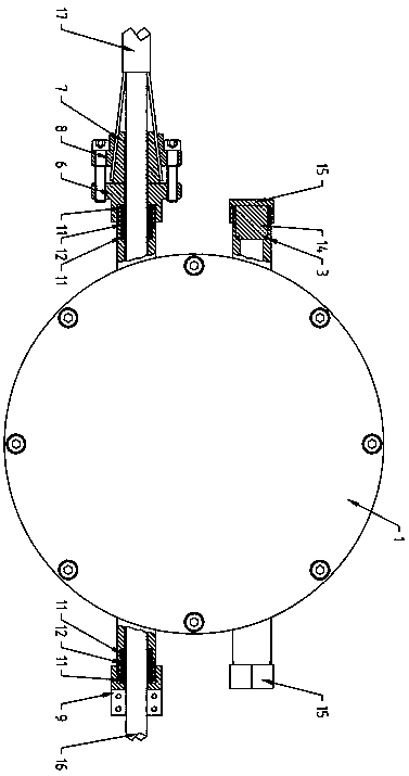 Device for connecting submarine optical cable to land optical cable and connection method thereof