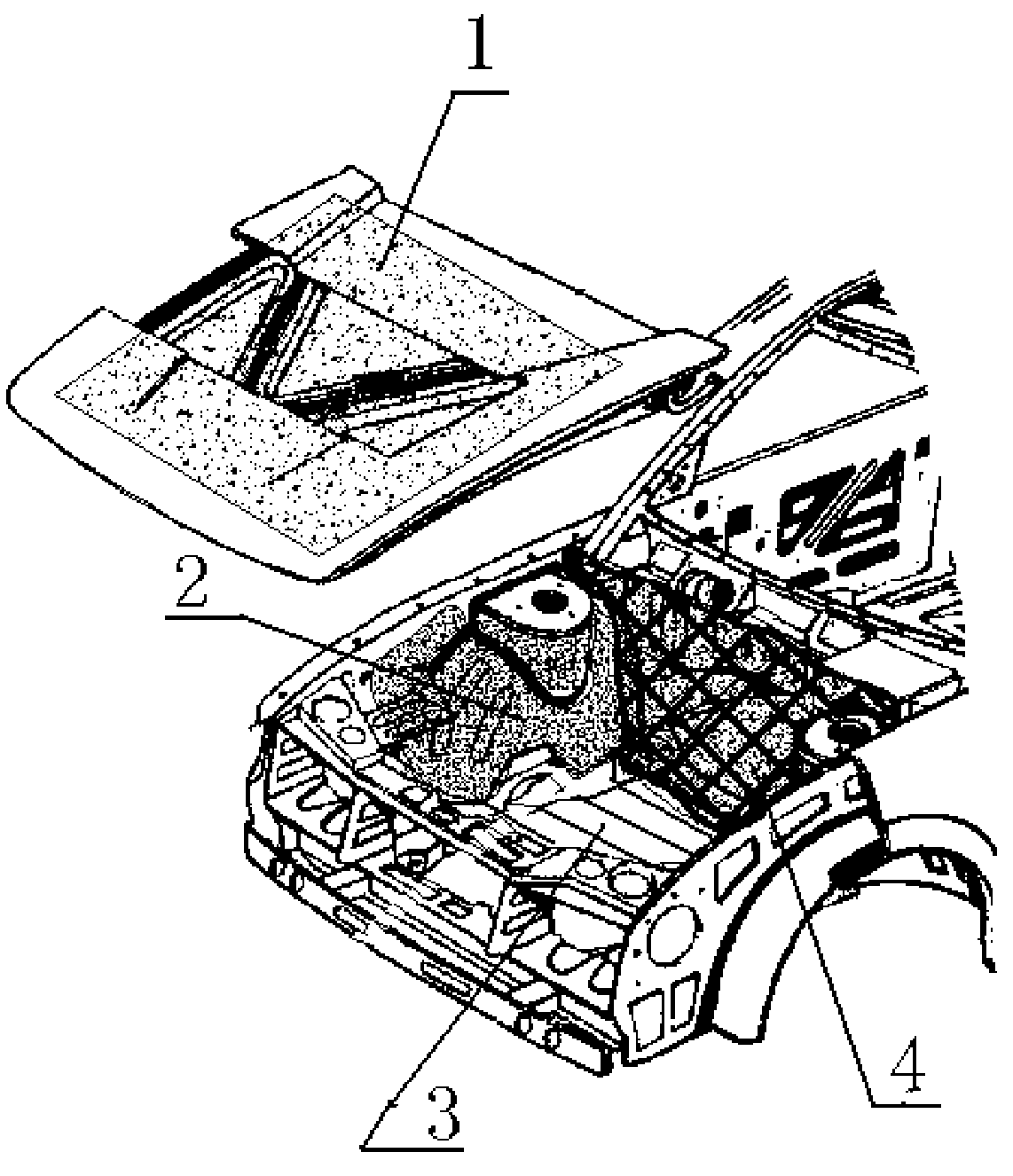 Sound-insulation structure of engine compartment