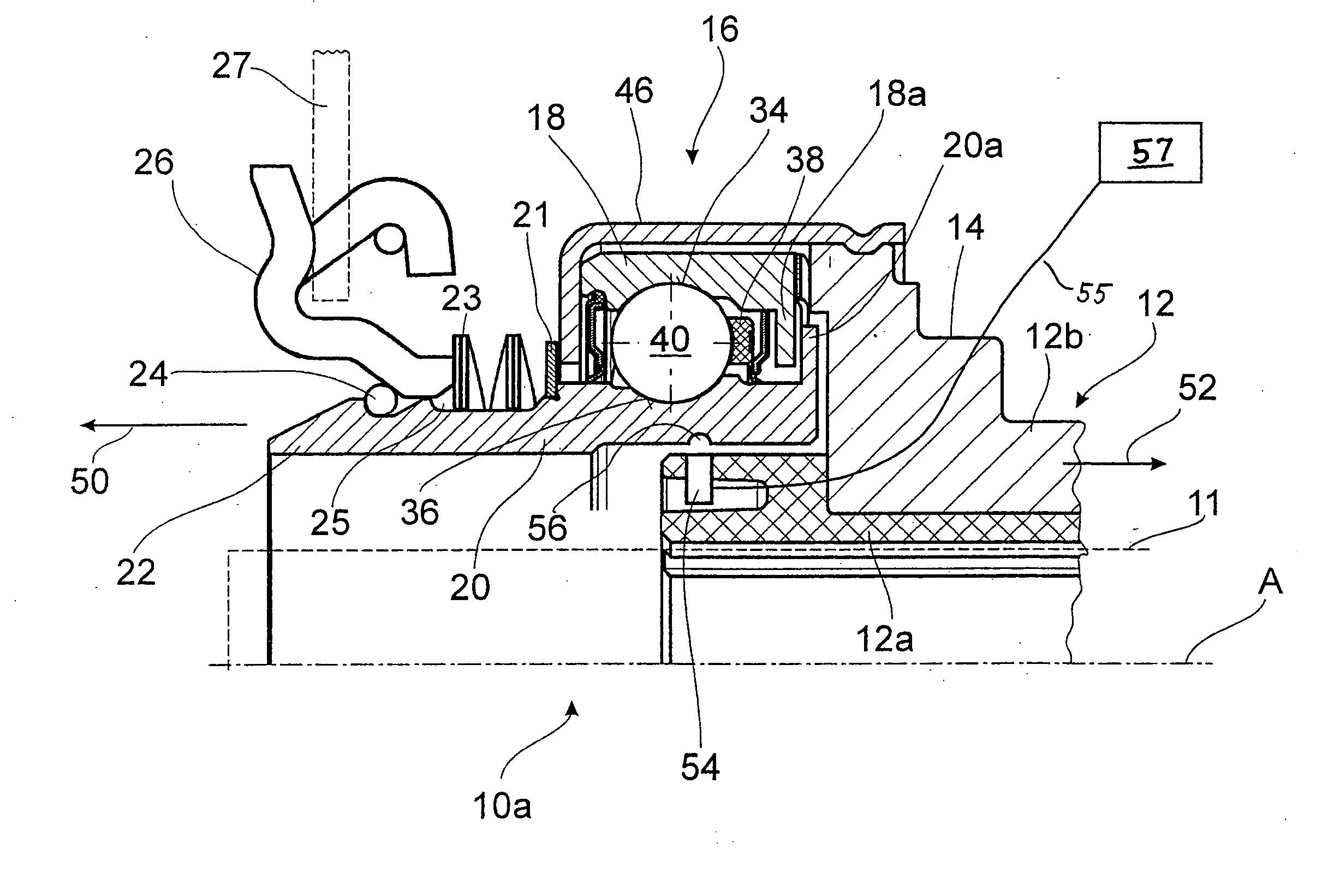 Clutch release device for a friction clutch of a motor vehicle with a fail-safe system
