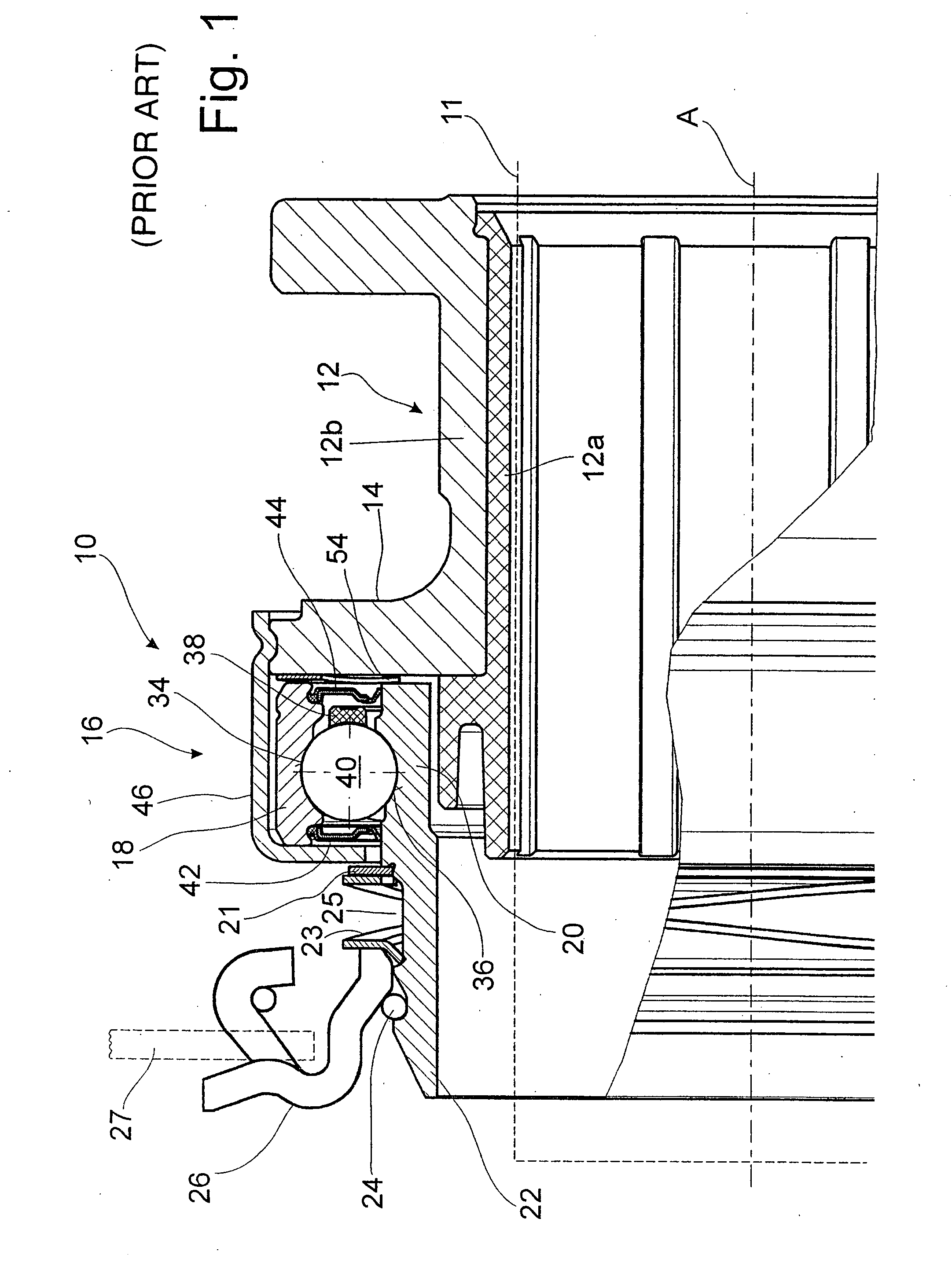 Clutch release device for a friction clutch of a motor vehicle with a fail-safe system