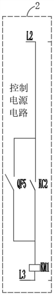 Electrical control circuit for main motor of circulating cableway dragged by diesel generator