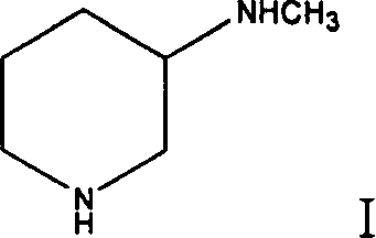 Method for preparing 3-methylamino piperidine and its salt