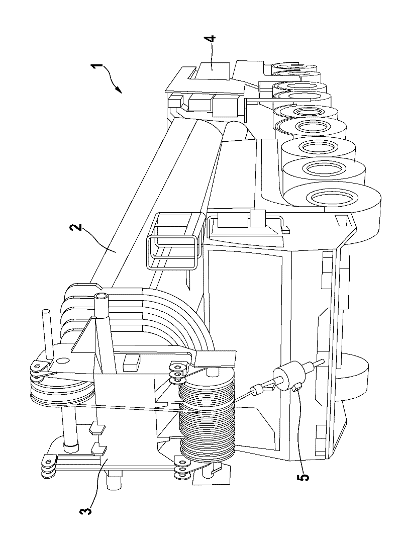 Method and control unit for determining the height of a tool equipped with a pivoting element