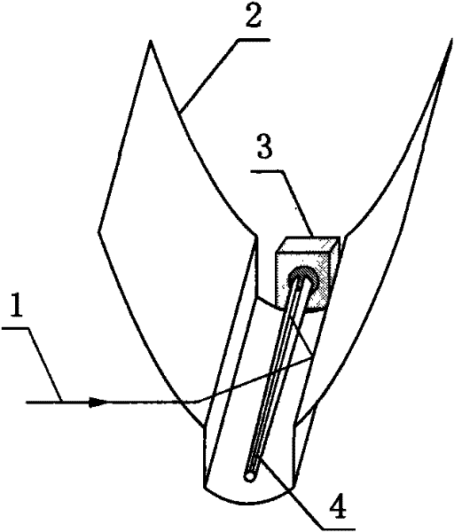 Trough-type consequent focus solar condensator for axial light transmitting