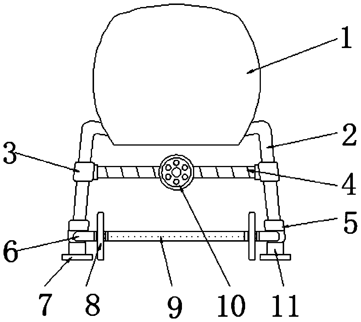 Undercarriage for plant protection unmanned aerial vehicle