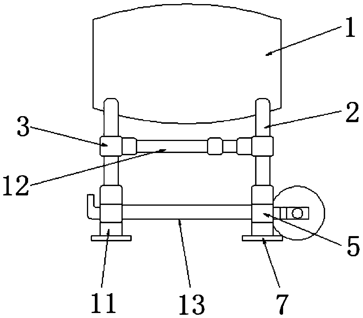 Undercarriage for plant protection unmanned aerial vehicle