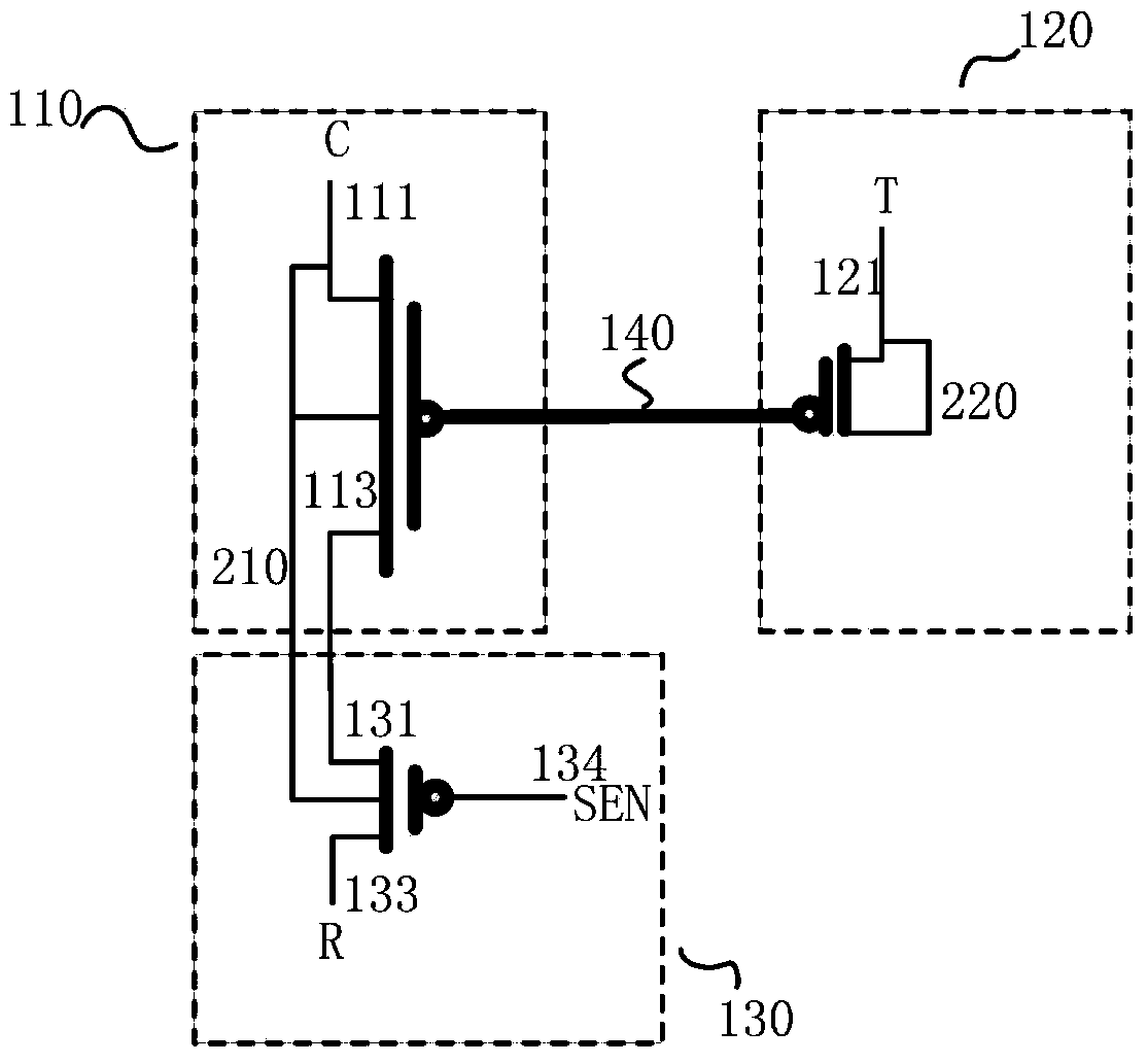 Storage unit of single polycrystalline nonvolatile storage