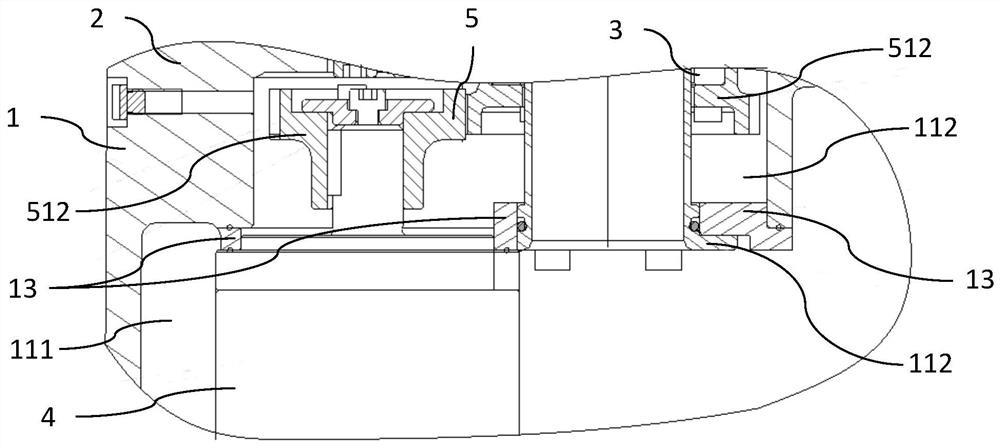 Robot body joint structure