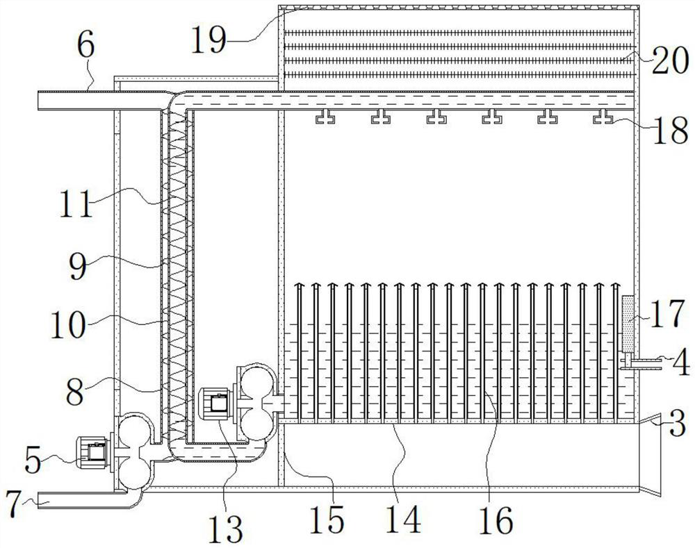 A cooling device for fracturing vehicles