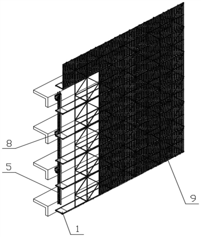 Attached lift scaffold