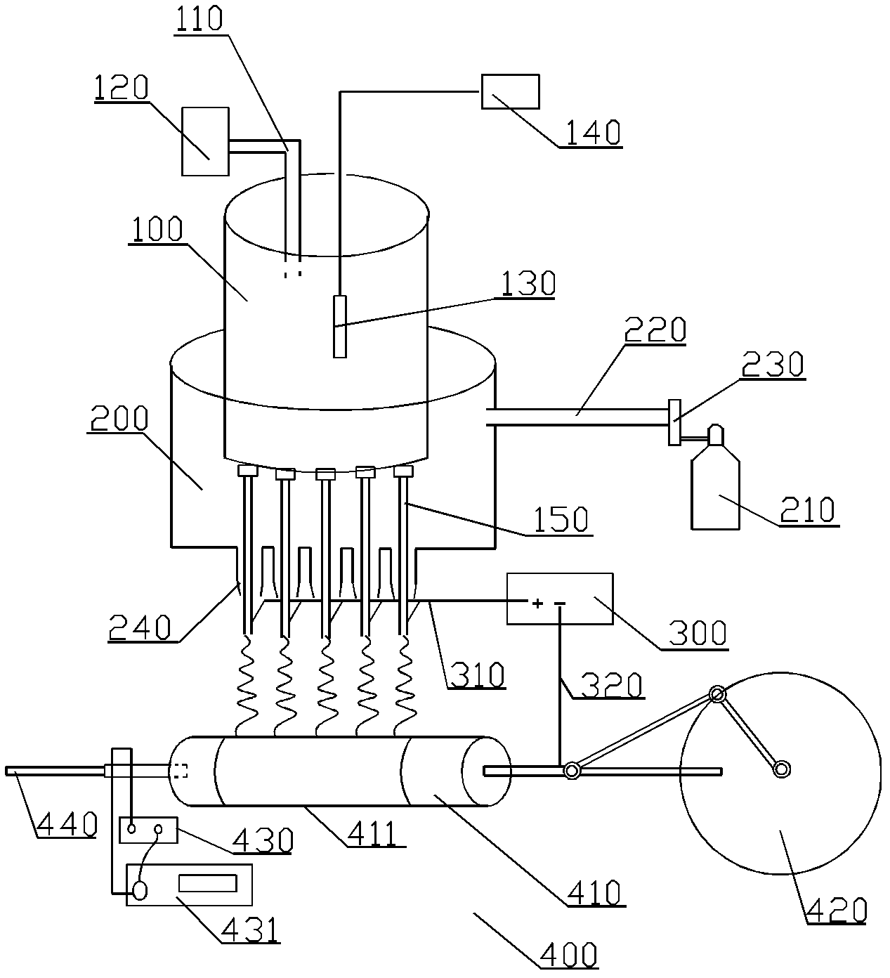Device and method for preparing polysulfonamide nanometer fiber nets by means of airflow-electrostatic combination