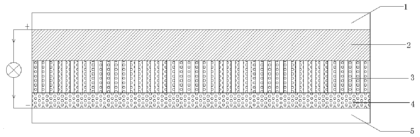 Blanket type light anode for dye sensitized solar cell and preparation method thereof