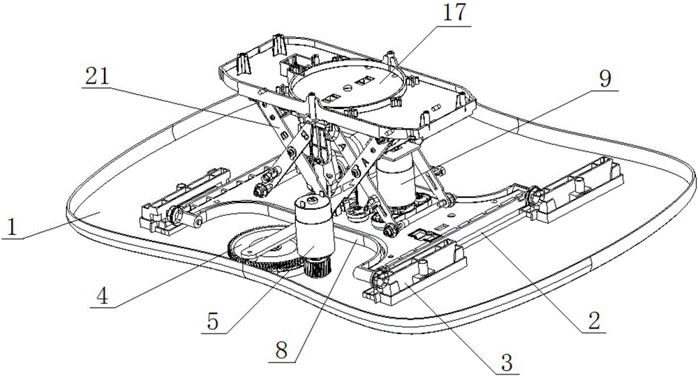 Movement mechanism for electric cradles