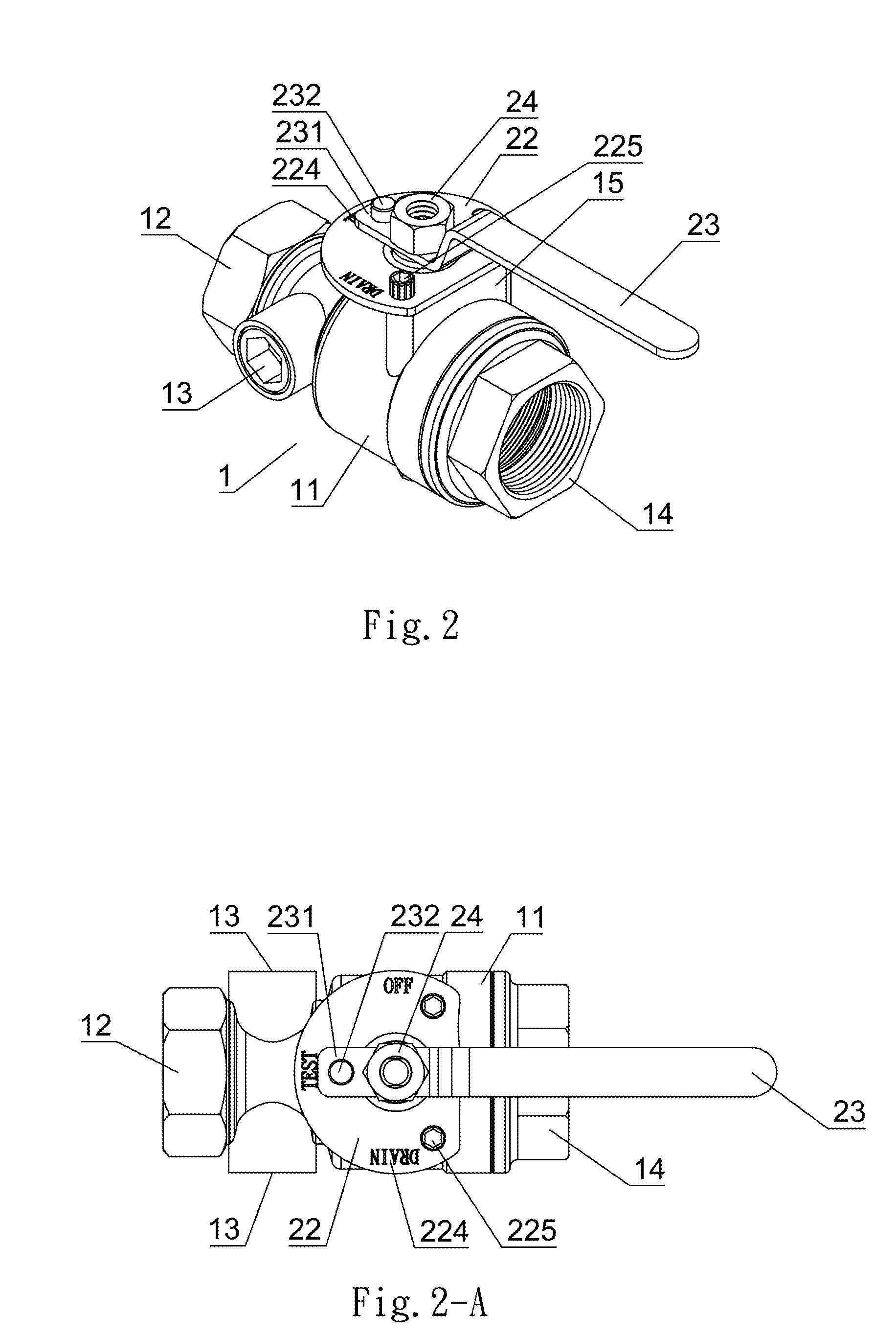 Observation valve structure