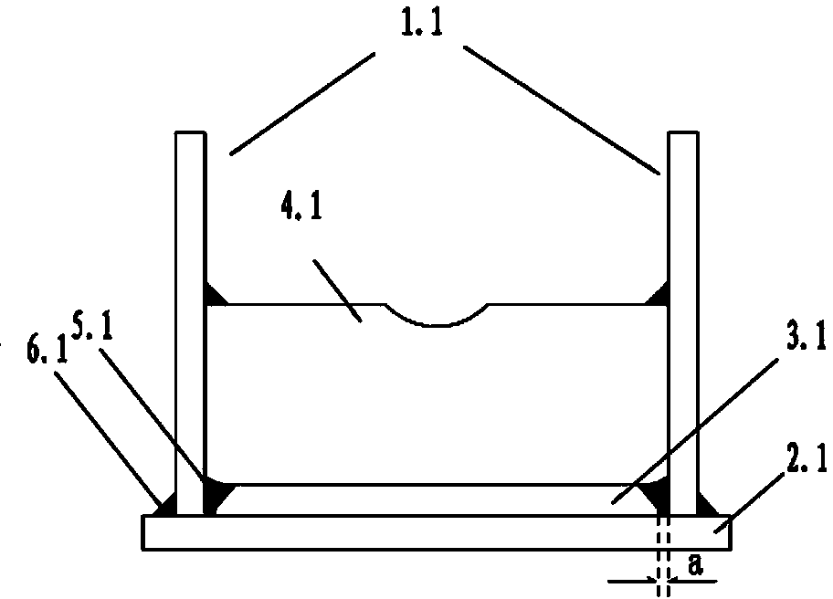 Welding method for hydraulic support base needling