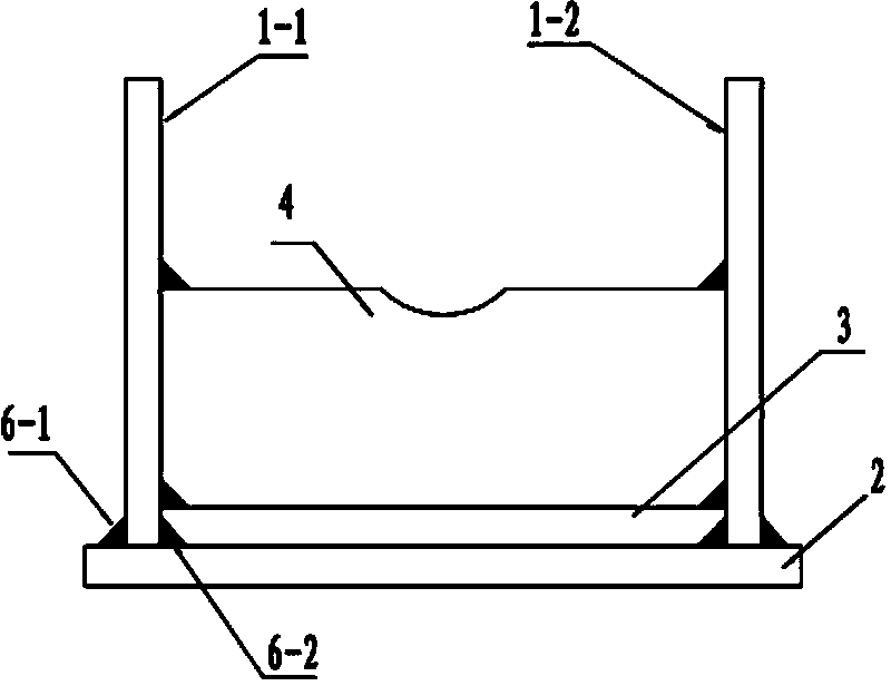 Welding method for hydraulic support base needling