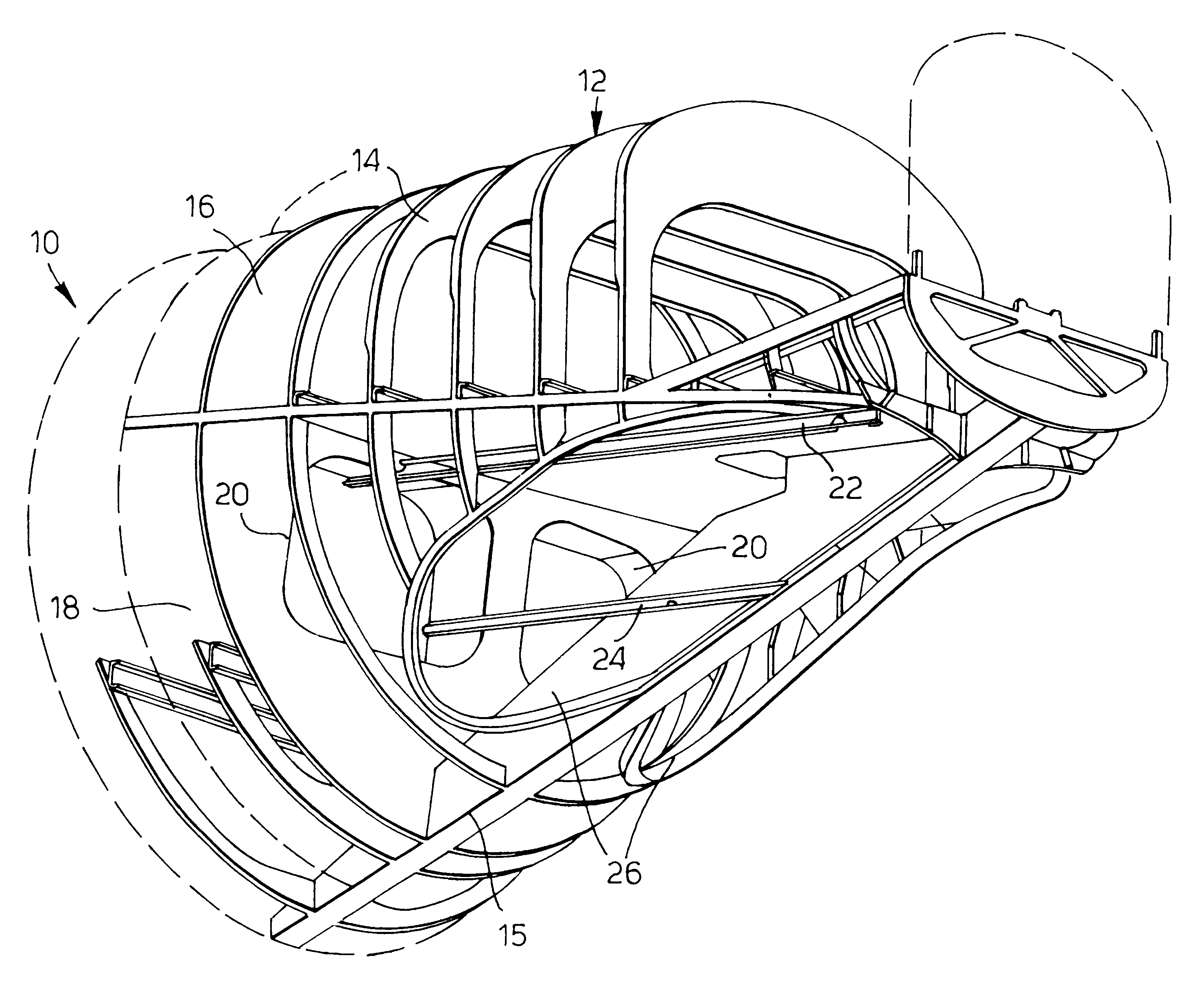 Aircraft fuselage having a rear-end opening for cargo dispatch