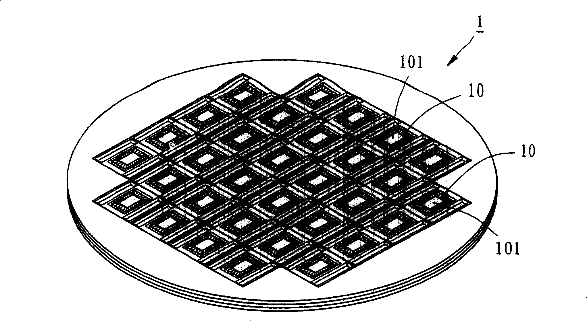 Manufacturing method of wafer level testing circuit board and structure thereof