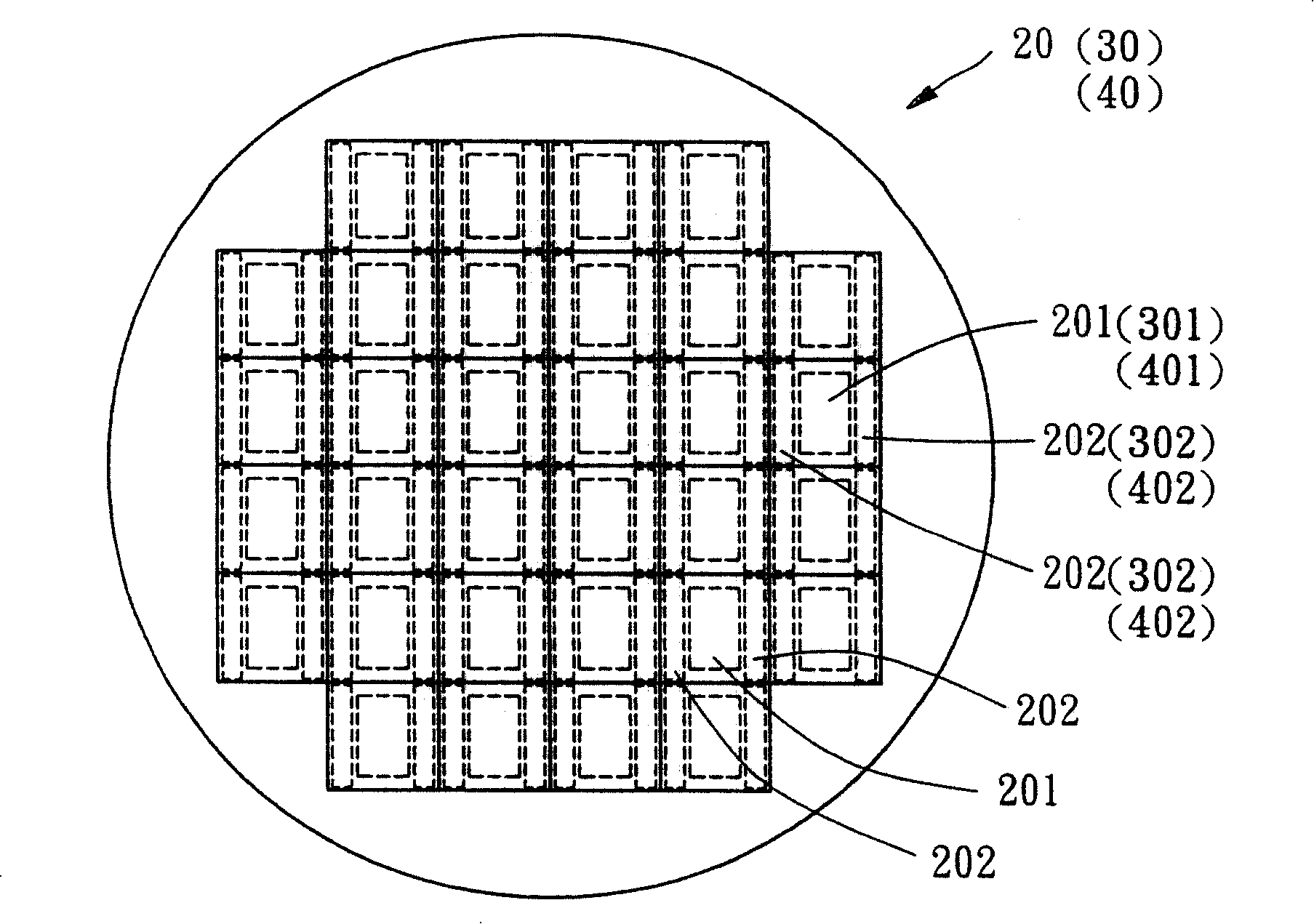 Manufacturing method of wafer level testing circuit board and structure thereof