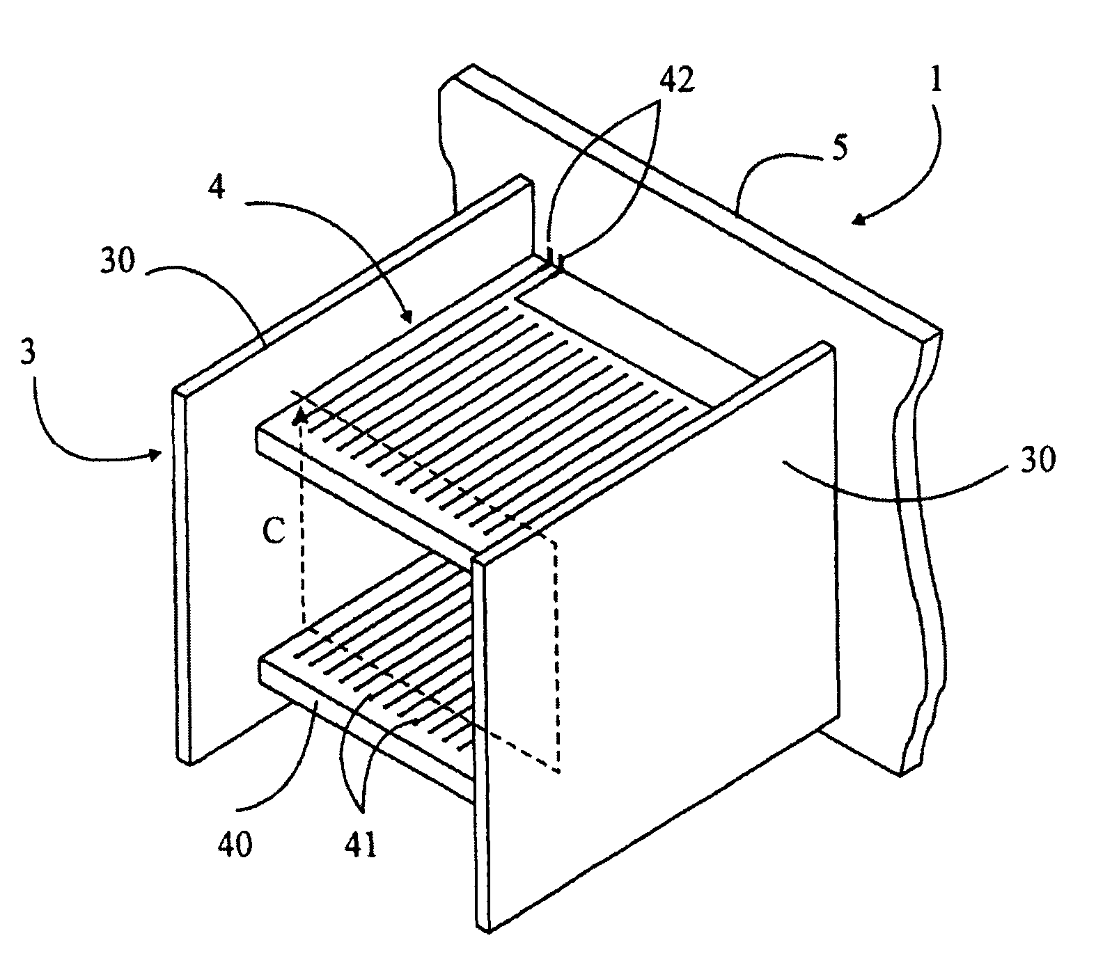 Device for measuring the intensity of an electric current and electric appliance including such device