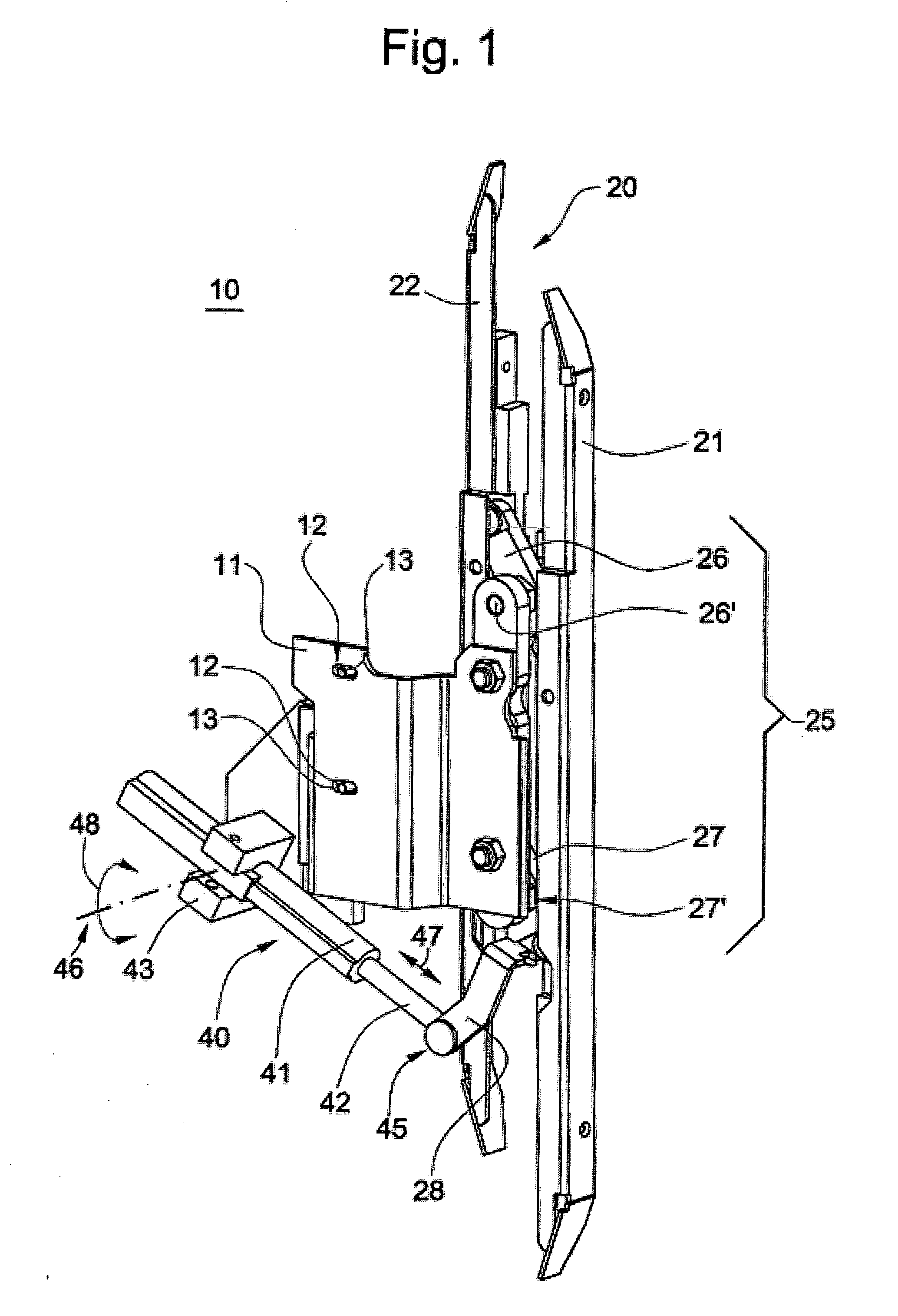 Clutch for coupling a car door of an elevator car with a landing door of an elevator system
