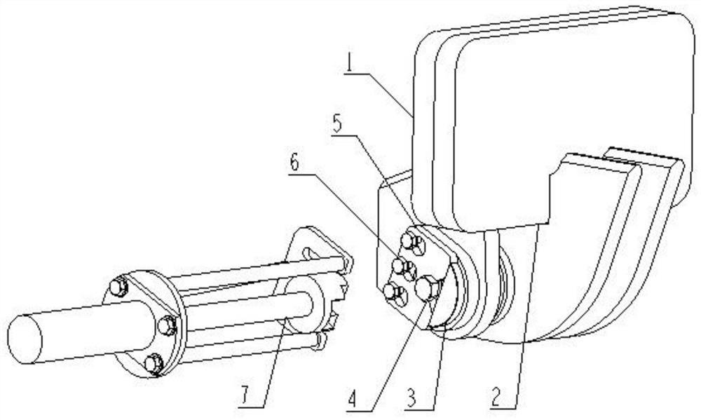 Rapid pin dismounting and mounting mechanism, dismounting and mounting tool and dismounting and mounting method