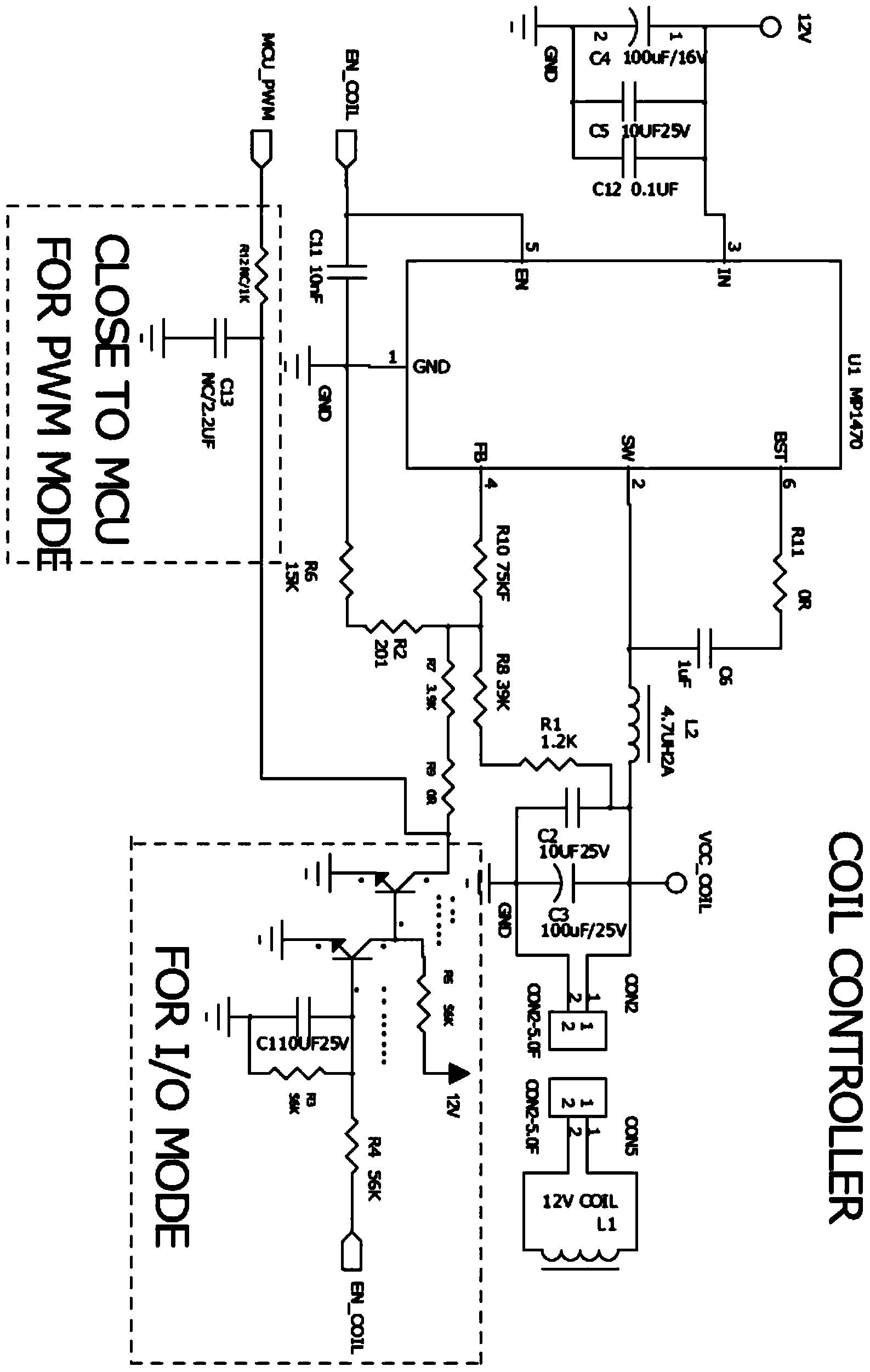 Drive circuit of inductive device