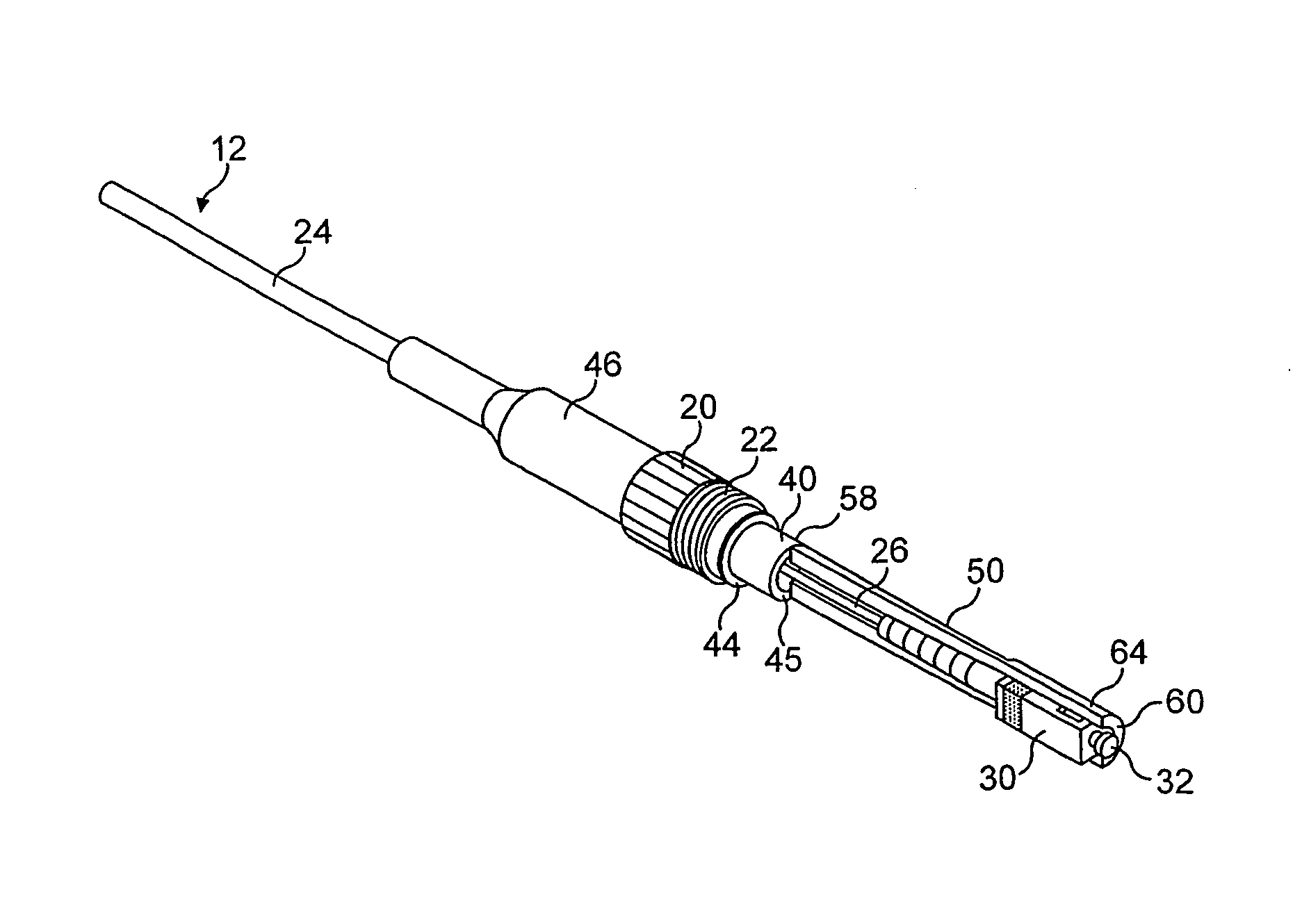 System for plugging a fibre optic cable into a fibre optic receptacle and cable adaptor therefor