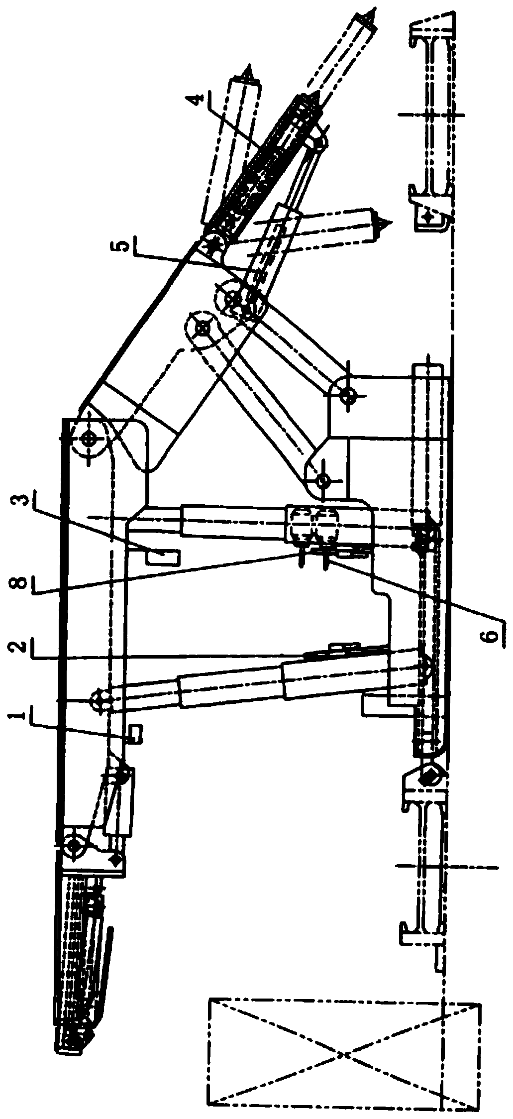Hydraulic support frame